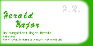 herold major business card